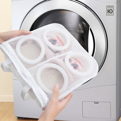 ELECTROPRIME Nylon Laundry Bag Shoe Wash Trainer Sports Sneaker Tennis Boots Laundry Mesh Washing Bag