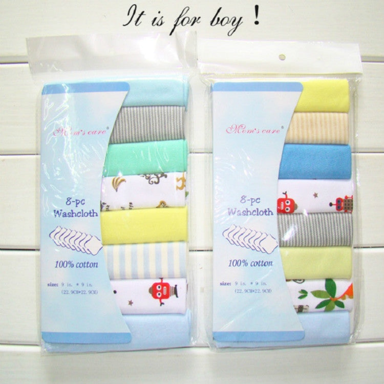 ELECTROPRIME 8 PCS/LOT Cotton Newborn Baby Towels Saliva Towel Baby Boys Girls Nursing Towel Handkerchief(Girls Color)