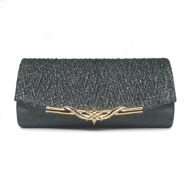 ELECTROPRIME Fashion Chain Dinner Bag Clutch Shoulder Messenger Bag Women Wallet(Gray)