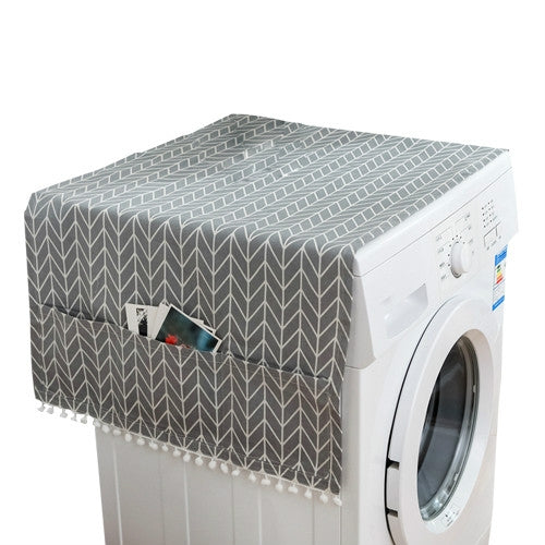 ELECTROPRIME 55x130cm Household Washing Machine Dust Cover Kitchen Refrigerator Dustproof Cover(Gray Arrow)