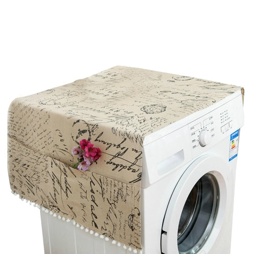 ELECTROPRIME 55x130cm Household Washing Machine Dust Cover Kitchen Refrigerator Dustproof Cover(Letters)