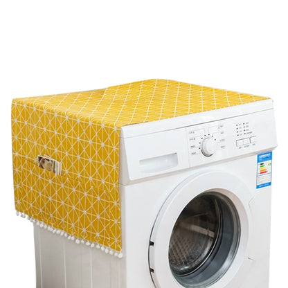 ELECTROPRIME 55x130cm Household Washing Machine Dust Cover Kitchen Refrigerator Dustproof Cover(Yellow)