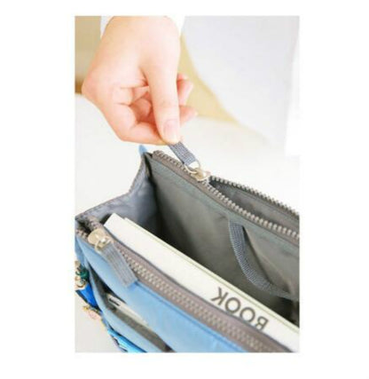ELECTROPRIME Waterproof Folding Travel Bag Nylon Large Capacity Sundries Storage Bag(Sky Blue)