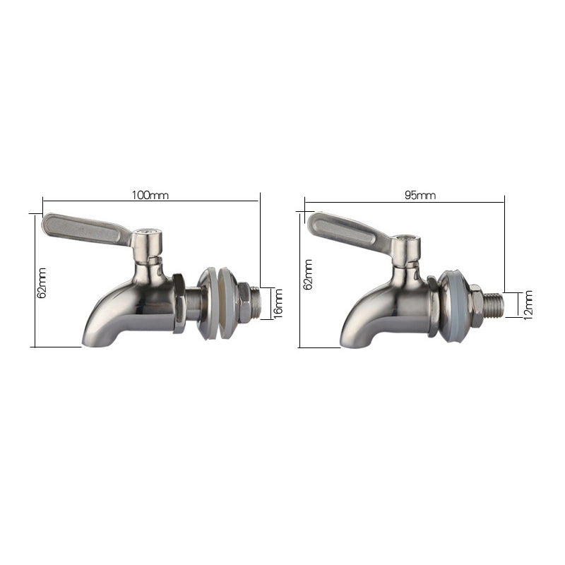 ELECTROPRIME Drink Dispenser Beverage Wine Barrel Tap Spigot Stainless Steel Coffee Juice Faucet