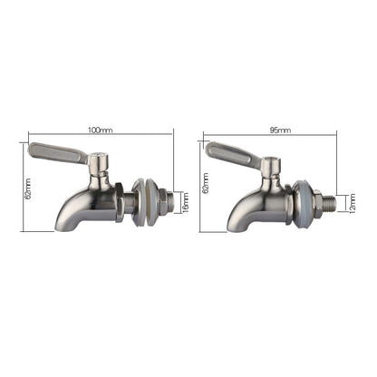ELECTROPRIME Drink Dispenser Beverage Wine Barrel Tap Spigot Stainless Steel Coffee Juice Faucet