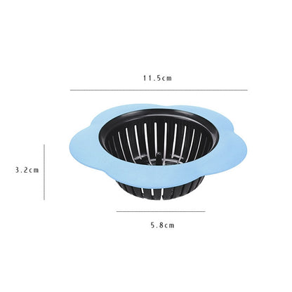 ELECTROPRIME Portable Handheld Outfall Water Tank Strainer Sink Filter Floor Drain Bathroom Kitchen Gadget(Blue)