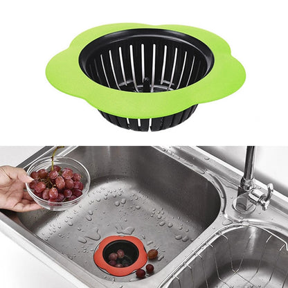 ELECTROPRIME Portable Handheld Outfall Water Tank Strainer Sink Filter Floor Drain Bathroom Kitchen Gadget(Green)