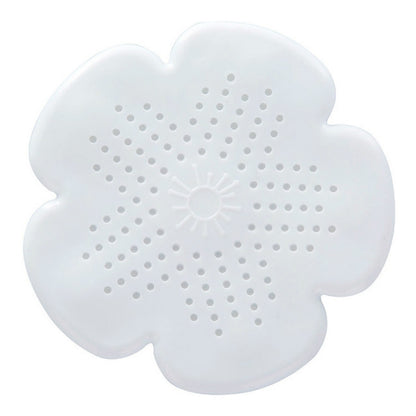 ELECTROPRIME Flower Shape Bathroom Floor Drain Hair Stopper Filter Sink Strainer(White)