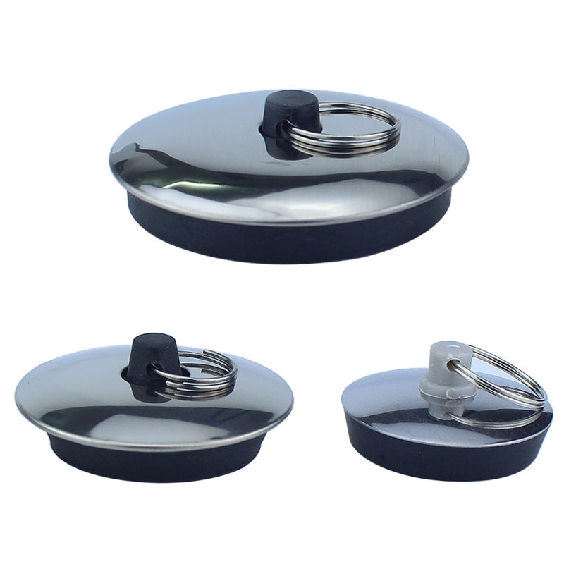 ELECTROPRIME 3 PCS Sink Rubber Plug Wash Basin Bathtub Plug Mop Pool Laundry Pool Blocking Plug, Specification:M