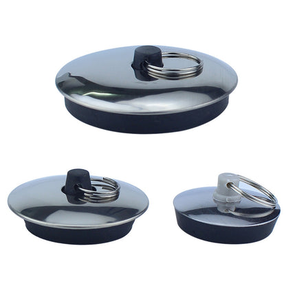ELECTROPRIME 3 PCS Sink Rubber Plug Wash Basin Bathtub Plug Mop Pool Laundry Pool Blocking Plug, Specification:M