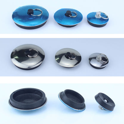 ELECTROPRIME 3 PCS Sink Rubber Plug Wash Basin Bathtub Plug Mop Pool Laundry Pool Blocking Plug, Specification:M