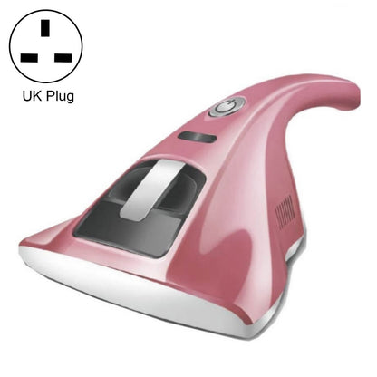ELECTROPRIME Anti-Dust Mites UV Vacuum Cleaner Household Handheld UV Vacuum Cleaner,Anti-Bacterial Portable with Hight Efficiency, Plug:UK Plug(Pink)