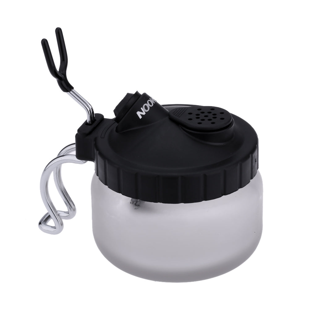 ELECTROPRIME Multi-function Airbrush Cleaning Pot Model Air Pump Spray Paint Coloring Tool Waste Collection Bottle Pen Holder, Capacity:304ml