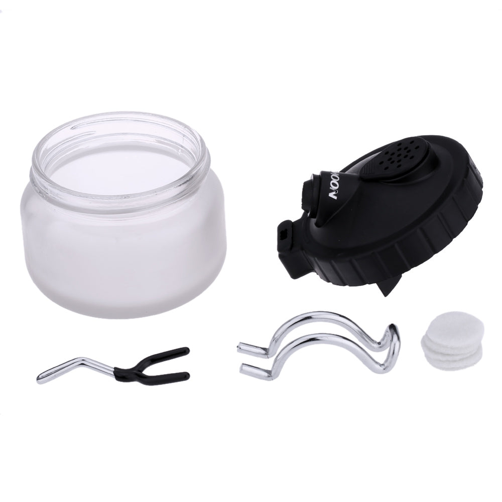 ELECTROPRIME Multi-function Airbrush Cleaning Pot Model Air Pump Spray Paint Coloring Tool Waste Collection Bottle Pen Holder, Capacity:304ml