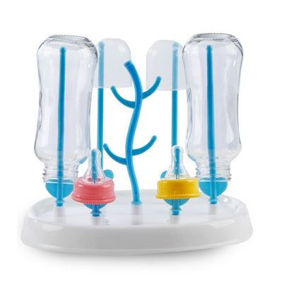 ELECTROPRIME Baby Bottle Drying Rack Simple Tree Shape Cleaning Dryer Detachable Useful Infant Milk Cup Nipple Pacifier Holder(Blue)