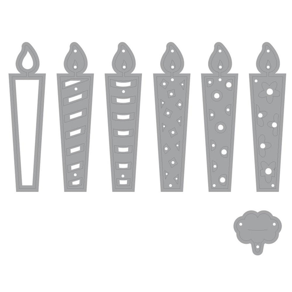 ELECTROPRIME 7 In 1 Cut Book Etching Knife Die Birthday Candle Carbon Steel Die