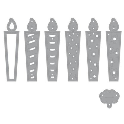 ELECTROPRIME 7 In 1 Cut Book Etching Knife Die Birthday Candle Carbon Steel Die