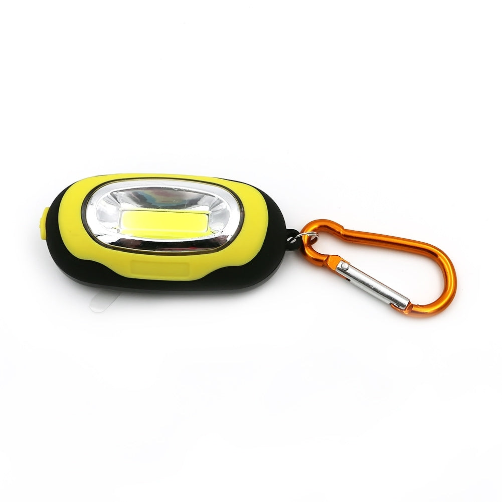 ELECTROPRIME Portable Mini Keychain Pocket Torch COB LED Light Flashlight Lamp with 3 Modes(Yellow)