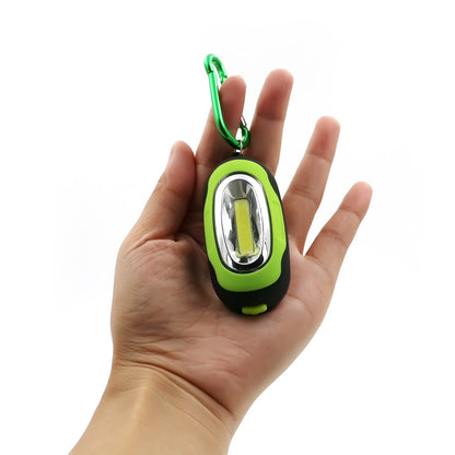 ELECTROPRIME Portable Mini Keychain Pocket Torch COB LED Light Flashlight Lamp with 3 Modes(Yellow)