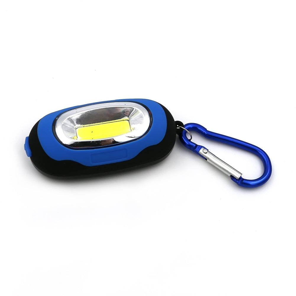 ELECTROPRIME Portable Mini Keychain Pocket Torch COB LED Light Flashlight Lamp with 3 Modes(Blue)