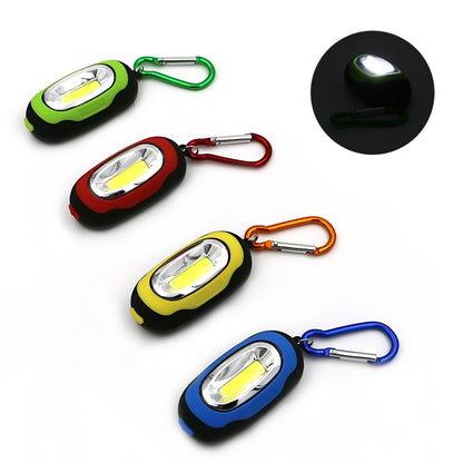 ELECTROPRIME Portable Mini Keychain Pocket Torch COB LED Light Flashlight Lamp with 3 Modes(Blue)