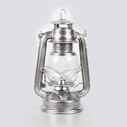 ELECTROPRIME Retro Nostalgic Wrought Iron Portable Putdoor Tent Camping Light(Silver)