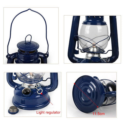 ELECTROPRIME Retro Nostalgic Wrought Iron Portable Putdoor Tent Camping Light(Black)