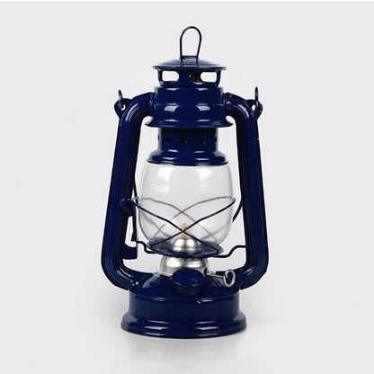ELECTROPRIME Retro Nostalgic Wrought Iron Portable Putdoor Tent Camping Light(Dark Blue)