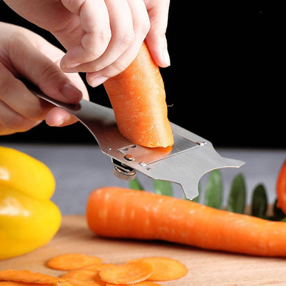 ELECTROPRIME Fork-shaped Chocolate Planer Stainless Steel Truffle Slicer Cheese Grater