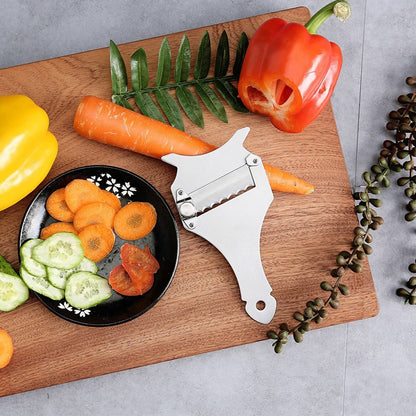 ELECTROPRIME Fork-shaped Chocolate Planer Stainless Steel Truffle Slicer Cheese Grater