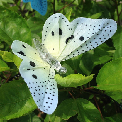 ELECTROPRIME Solar Powered Butterfly Fiber Optic Fairy String Waterproof Christmas Outdoor Garden Holiday Lights, Size:4m 12LEDs