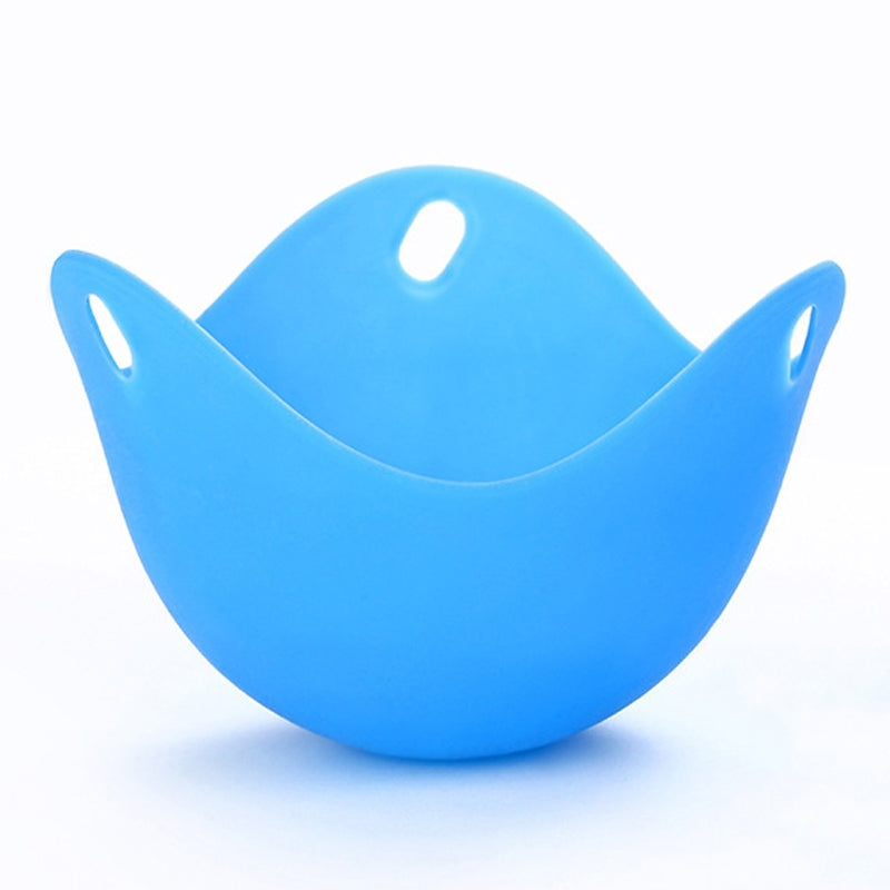 ELECTROPRIME Silicone Egg Cooker Egg Bracket Kitchen Tools Pancake Cookware Bakeware Steam Eggs Plate Tray Blue