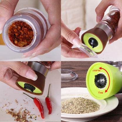 ELECTROPRIME Multi-Function Seasoning Tank Kitchen Gadget Manual Creative Pepper Grinder(Black)