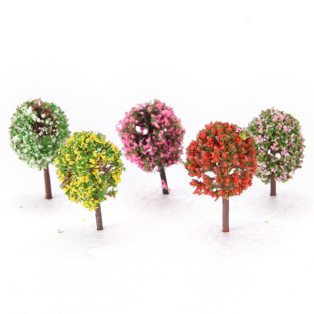 ELECTROPRIME 3 PCS Artificial Tree Miniature Garden Home Decoration, Random Color Delivery