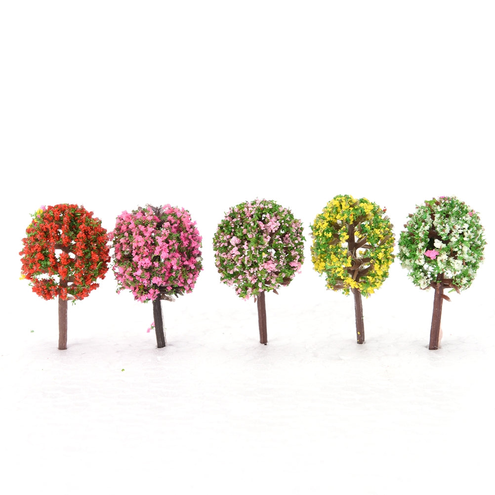 ELECTROPRIME 3 PCS Artificial Tree Miniature Garden Home Decoration, Random Color Delivery