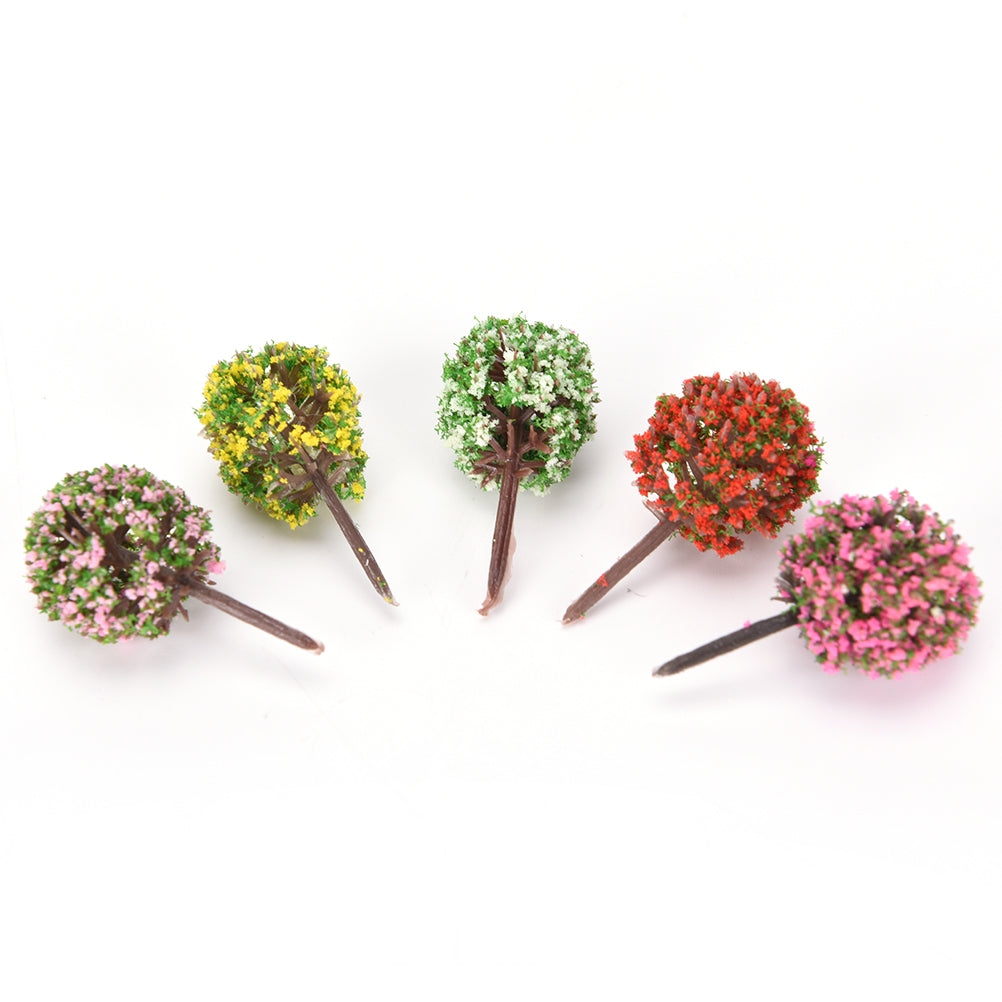 ELECTROPRIME 3 PCS Artificial Tree Miniature Garden Home Decoration, Random Color Delivery