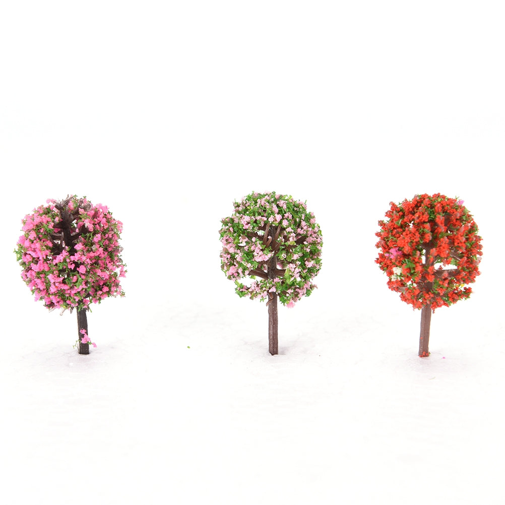 ELECTROPRIME 3 PCS Artificial Tree Miniature Garden Home Decoration, Random Color Delivery