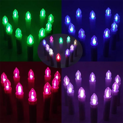 ELECTROPRIME 2 Boxes Christmas Tree Decoration LED Clip Candle Valentine Day Remote Control Candle