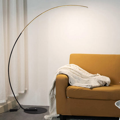 ELECTROPRIME Simple Creative Fishing Type Reading Table Lamp Living Room Sofa Bedroom Floor Lamp, Light Color:White Light(Black)