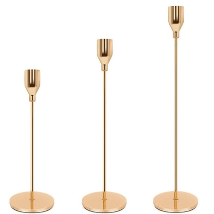 ELECTROPRIME Creative Single Head Candlestick Candle Holder Wedding Table Decoration, Size:S