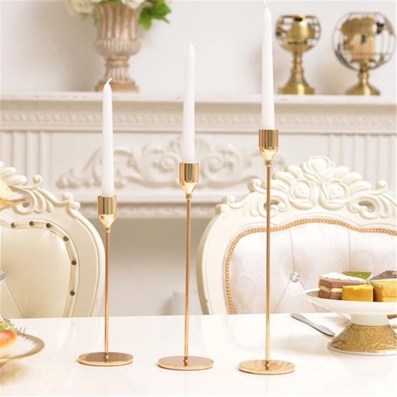 ELECTROPRIME Creative Single Head Candlestick Candle Holder Wedding Table Decoration, Size:S