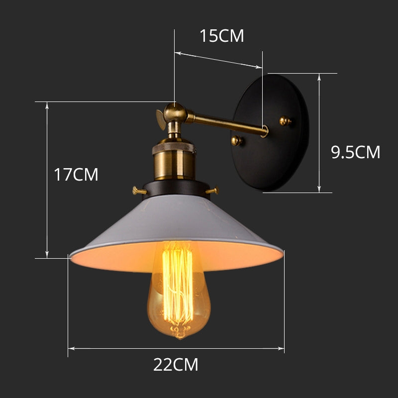 ELECTROPRIME Retro Bar Aisle Staircase Balcony Engineering LED Wall Lamp, Size:30cm