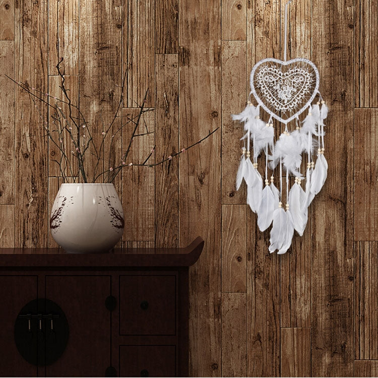 ELECTROPRIME Creative Hand-Woven Crafts Dream Catcher Home Car Wall Hanging Decoration, Type:Without Light(White)