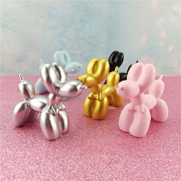 ELECTROPRIME Resin Balloon Puppy Birthday Cake Decoration Party Dessert Table Arrangement(Blue)