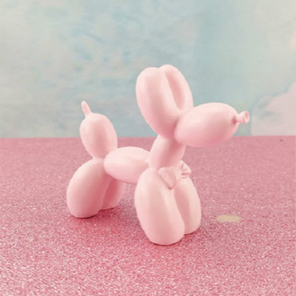 ELECTROPRIME Resin Balloon Puppy Birthday Cake Decoration Party Dessert Table Arrangement(Pink)