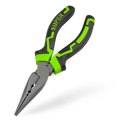 ELECTROPRIME Industrial Grade Multi-function Wire Tip Oblique Pliers, Type:Long Nose Pliers 6 Inch