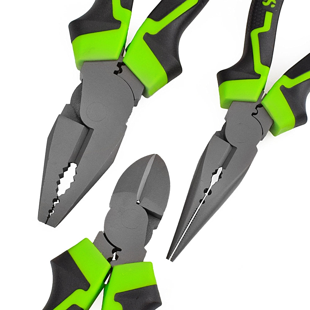ELECTROPRIME Industrial Grade Multi-function Wire Tip Oblique Pliers, Type:Long Nose Pliers 6 Inch