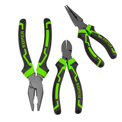 ELECTROPRIME Industrial Grade Multi-function Wire Tip Oblique Pliers, Type:Long Nose Pliers 6 Inch