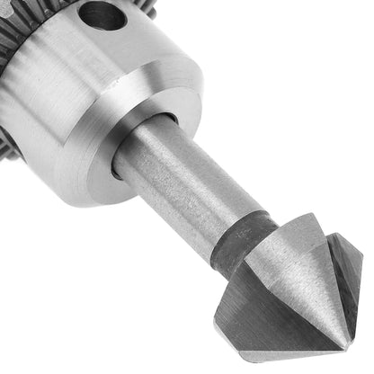 ELECTROPRIME 6 In 1 90 Degree Three-edge Chamfering Knife Woodworking Milling Cutter Chamfering Machine Hole Opener, Package:Plastic Bag(White Diamond)