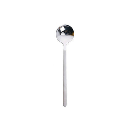 ELECTROPRIME Mini Accessories Coffee Spoon Kitchen Dessertspoon Dining Round Shape Coffee  Stainless Steel Home, Size:15cm(Silver)